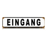Eingang Vintage Sign Metal Sign