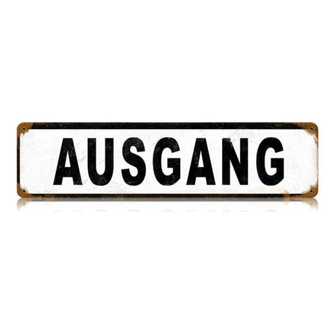 Ausgang Vintage Sign Metal Sign