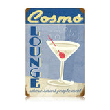 Cosmo Lounge Vintage Sign Metal Sign