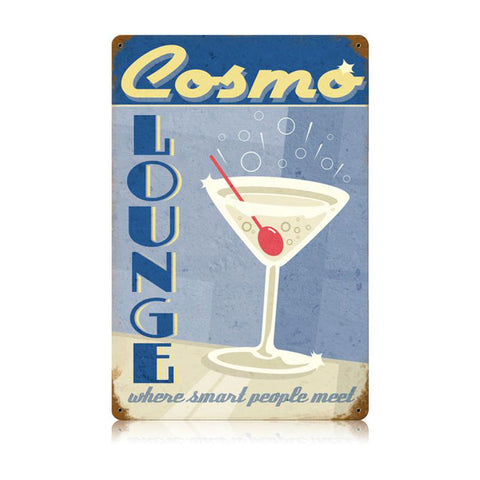 Cosmo Lounge Vintage Sign Metal Sign