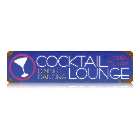 Cocktail-Lounge-Vintage-Sign-Metal-Sign