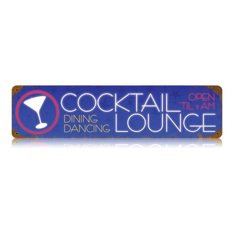 Cocktail Lounge Vintage Sign Metal Sign