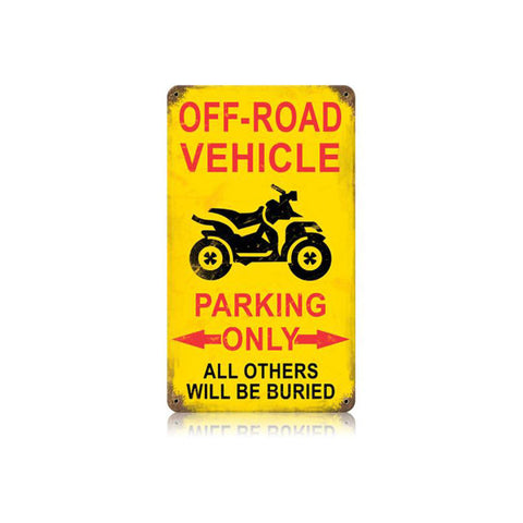 Off Road Parking Vintage Vintage Sign Metal Sign