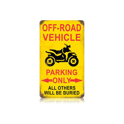 Off-Road-Parking-Vintage-Vintage-Sign-Metal-Sign