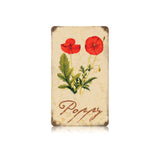 Poppy Vintage Sign Metal Sign