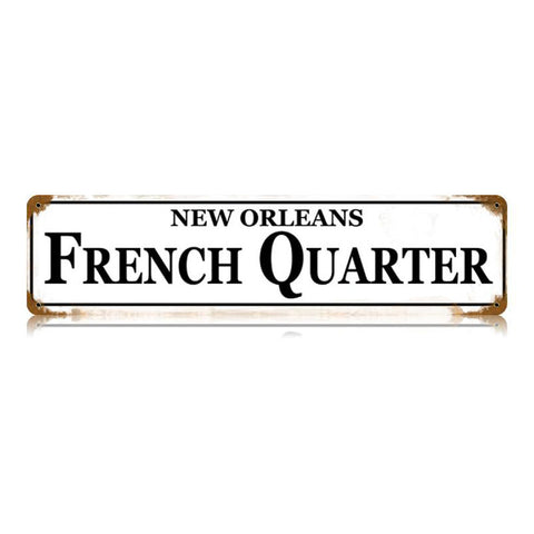 French Quarter Vintage Sign Metal Sign