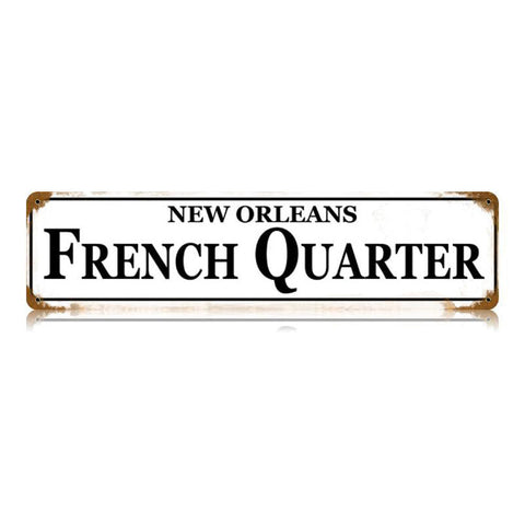 French Quarter Vintage Sign Metal Sign