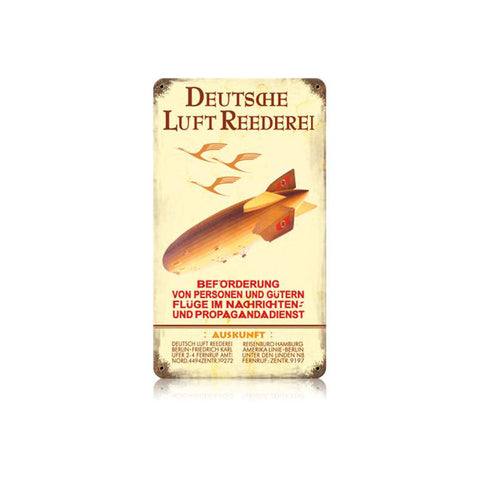 Hindenburg Ad Vintage Sign Metal Sign