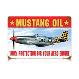 Mustang Oil Vintage Sign Metal Sign