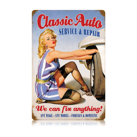 Classic Auto Vintage Sign Metal Sign