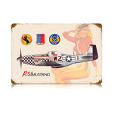 P-51 Salute Vintage Sign Metal Sign