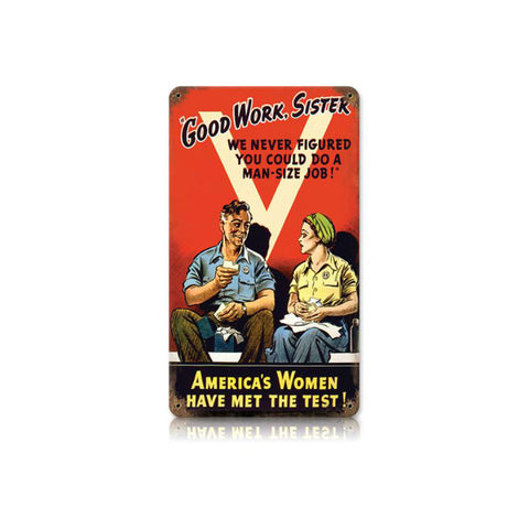 Americas Women Vintage Sign Metal Sign
