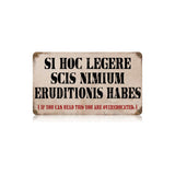 Over Educated Vintage Sign Metal Sign