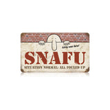 Snafu Vintage Sign Metal Sign