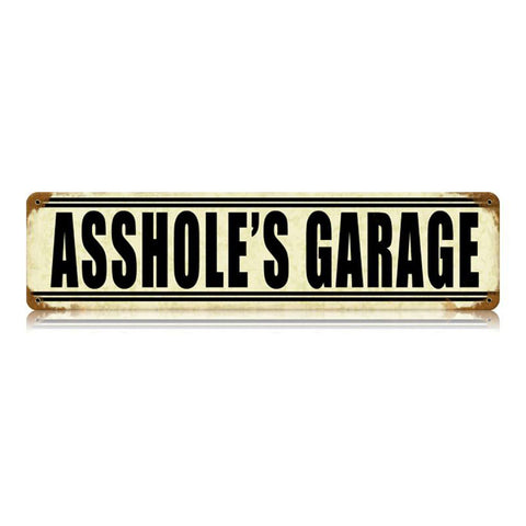 Asshole'S Garage Vintage Sign Metal Sign
