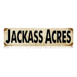 Jackass Acres Vintage Sign Metal Sign