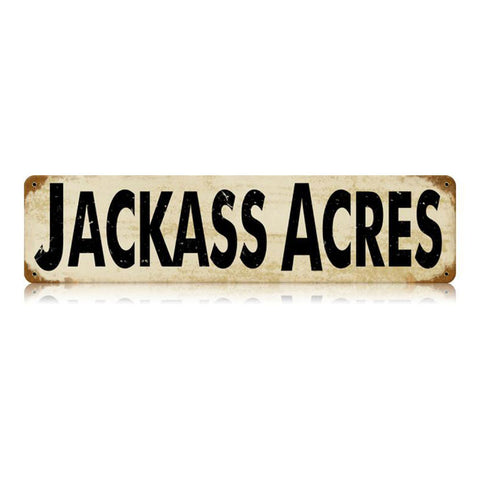 Jackass Acres Vintage Sign Metal Sign