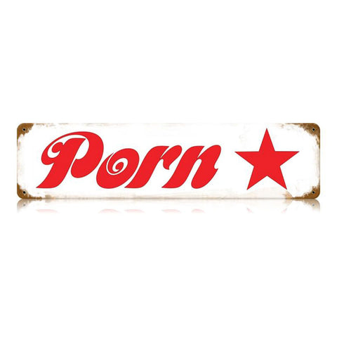 Porn Star Vintage Sign Metal Sign