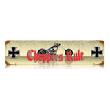 Choppers Rule Vintage Sign Metal Sign