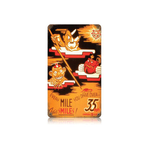 Axis Smile Vintage Sign Metal Sign