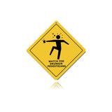 Drunken Pedestrians Vintage Sign Metal Sign