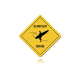 Surfer Xing Vintage Sign Metal Sign