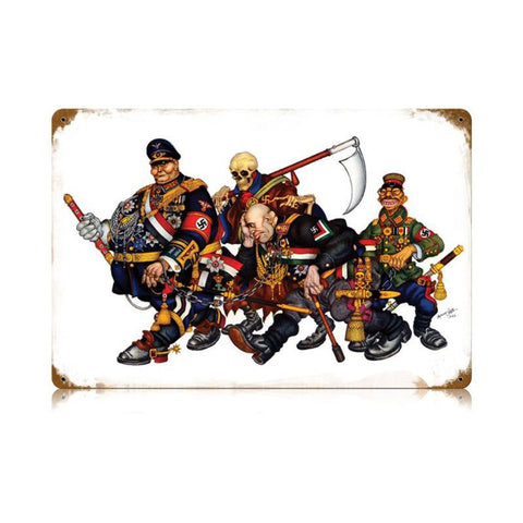 Axis Caricature Vintage Sign Metal Sign