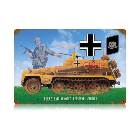 Troop-Carrier-Vintage-Sign-Metal-Sign