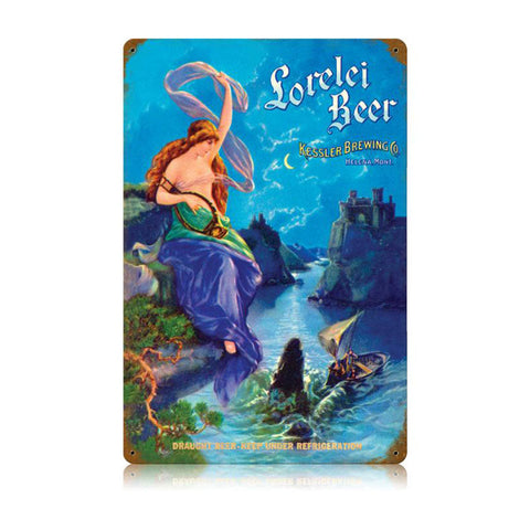 Lorelei-Beer-Vintage-Sign-Metal-Sign
