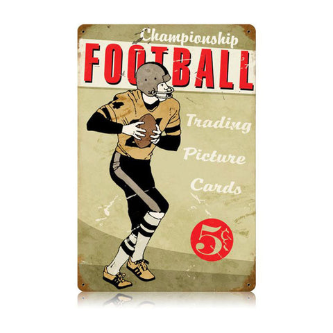 Football-Vintage-Sign-Metal-Sign