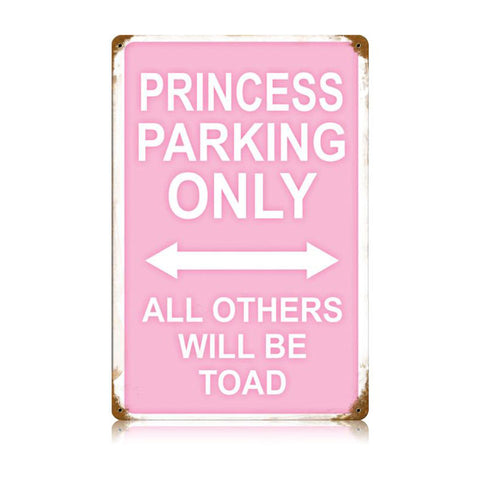 Princess Parking Vintage Sign Metal Sign