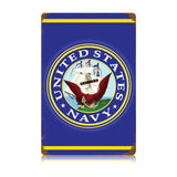 Navy Vintage Sign Metal Sign