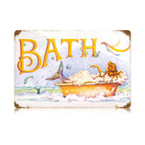 Mermaid Bath Vintage Sign Metal Sign