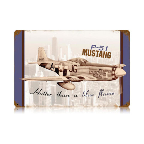 P-51 Chicago Vintage Sign Metal Sign