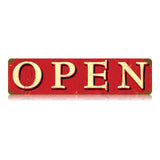 Open Vintage Sign Metal Sign