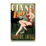 Piano Bar Vintage Sign Metal Sign