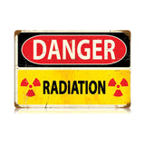 Danger Radiation Vintage Sign Metal Sign