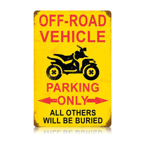 Off Road Parking Vintage Vintage Sign Metal Sign