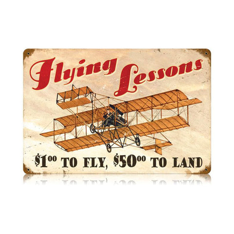 Flying-Lessons-Vintage-Sign-Metal-Sign