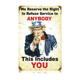 Refuse Service Vintage Sign Metal Sign