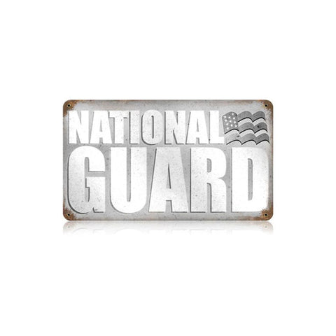 National Guard Vintage Sign Metal Sign