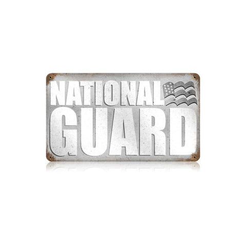 National Guard Vintage Sign Metal Sign