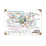 Tokyo Subways Vintage Sign Metal Sign