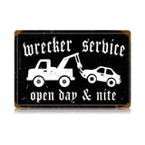 Wrecker Service Vintage Sign Metal Sign