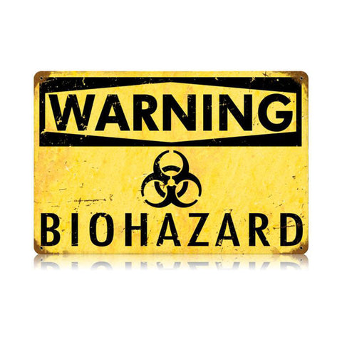 Biohazard Vintage Sign Metal Sign