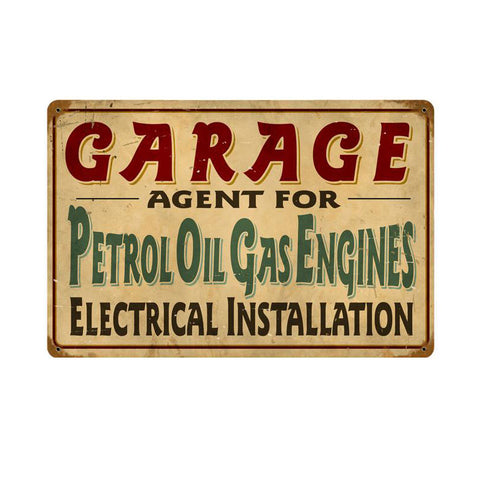 Petrol Garage Vintage Sign Metal Sign