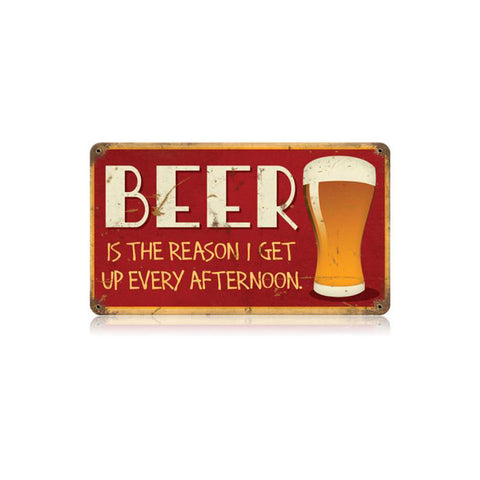 Beer Afternoon Vintage Sign Metal Sign