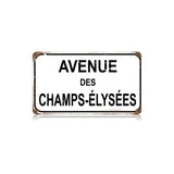 Champs Elysees Vintage Sign Metal Sign