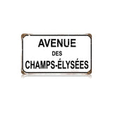 Champs Elysees Vintage Sign Metal Sign