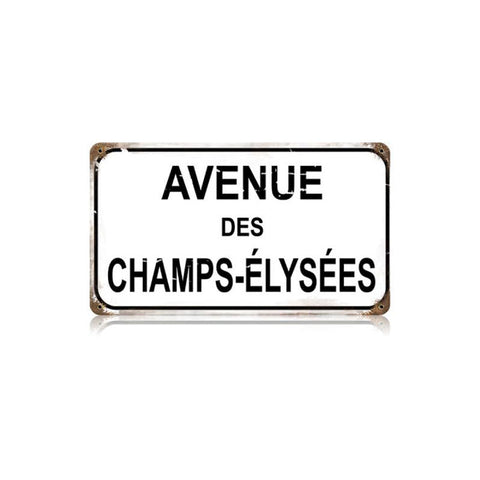 Champs Elysees Vintage Sign Metal Sign